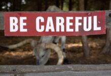 Waspadalah red and white signage