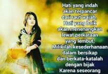 Tampil Cantik plus Karakter yang baik